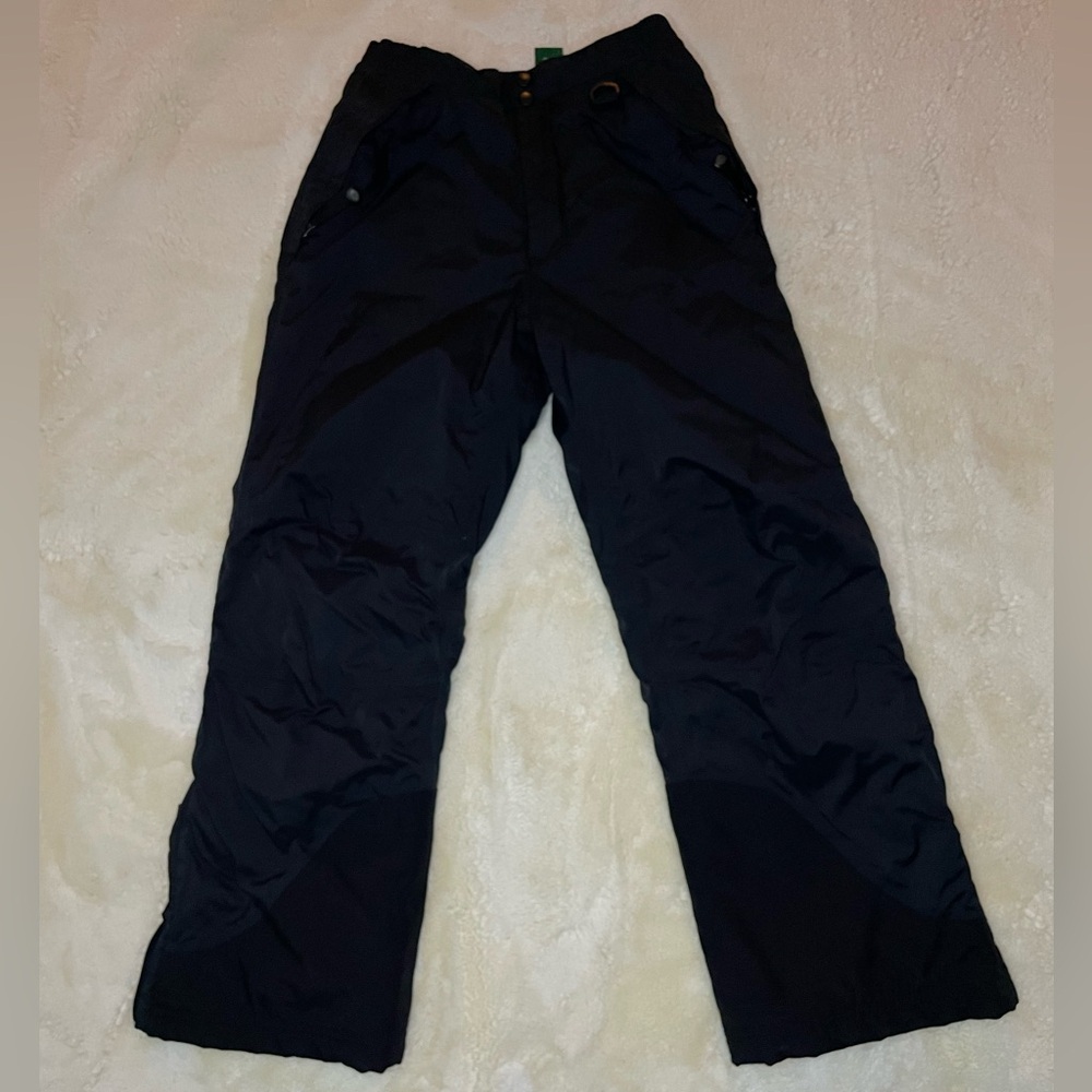 L.L. Bean Kids Primaloft Black Snow/Ski Pants-Youth/Unisex 10